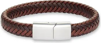 Nordstrom Men's Woven Leather Bracelet | Nordstrom | Nordstrom