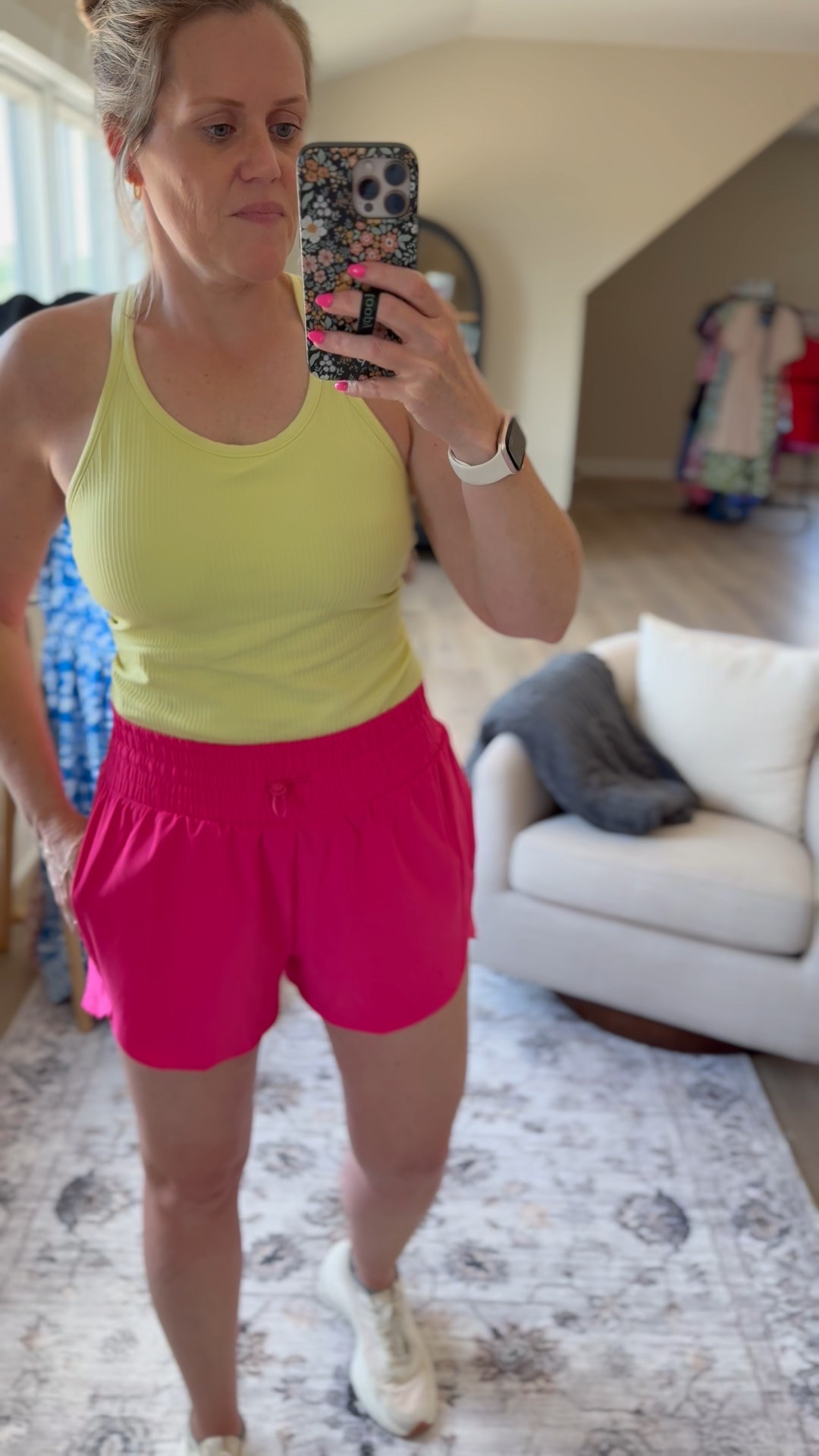 My daily outfit in summer, if you see me on the trails walking… I’ll be wearing this. Everything fits TTS. I’m 5’4” and wearing medium in top and bottoms. 

#LTKMidsize #LTKActive #LTKSummerEdit