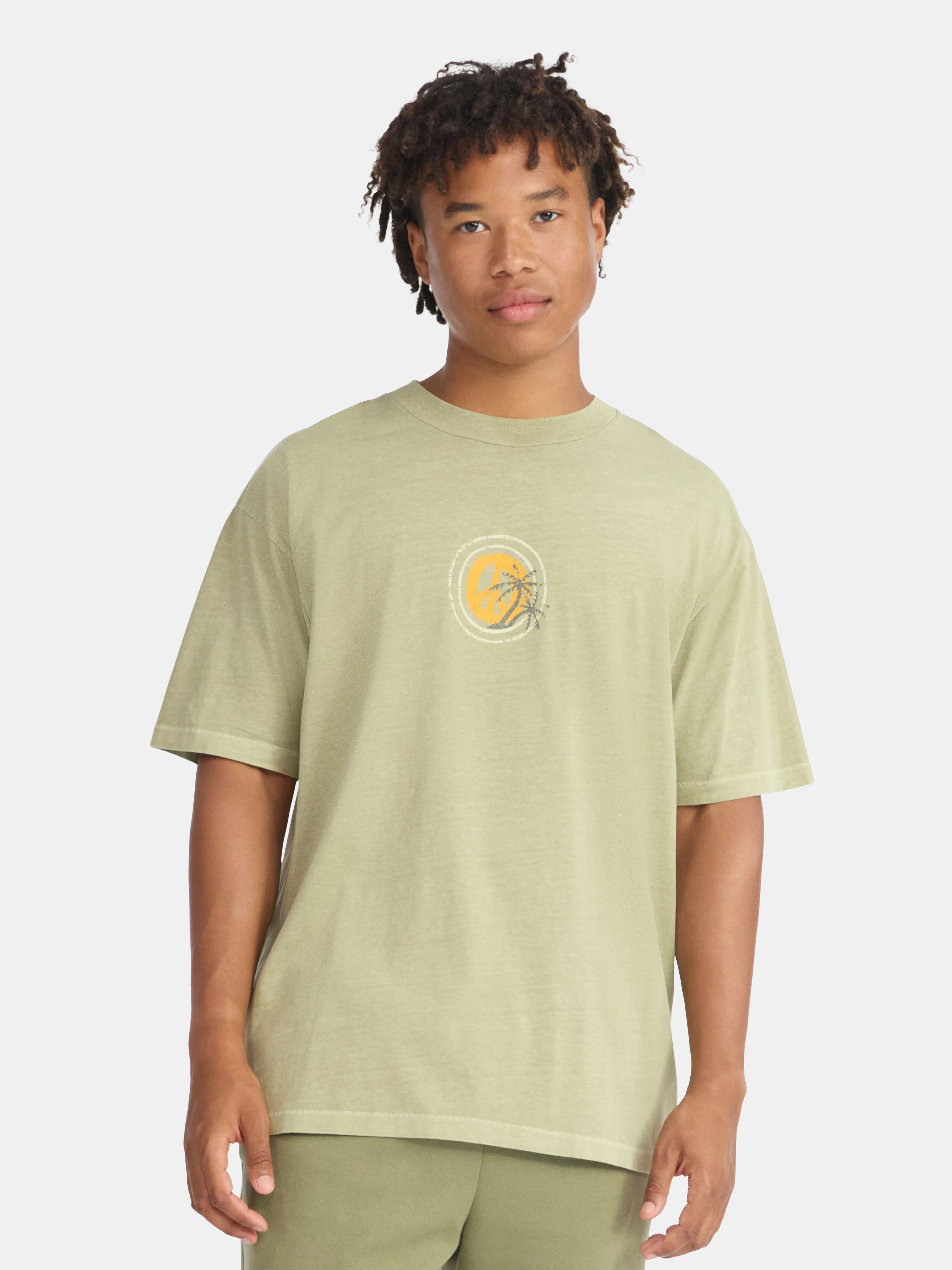 No Boundaries Oversized Cotton Graphic Tee, Men\u2019s & Big Men\u2019s - Walmart.com | Walmart (US)