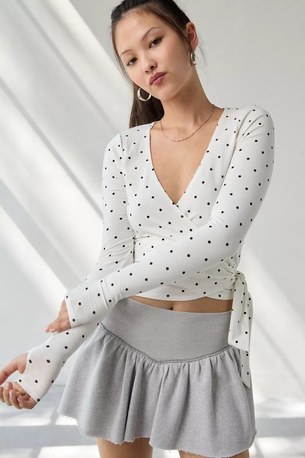Out From Under Bec Ballet Wrap Top | Urban Outfitters (US and RoW)