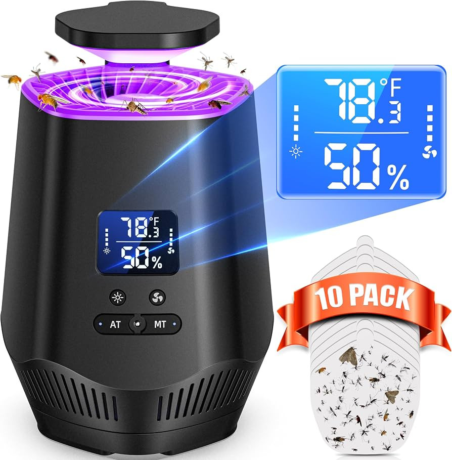 Fruit Fly Traps for Indoors, Smart Fly Trap Indoor Bug Zapper Gnat Traps for House Indoor with Te... | Amazon (US)
