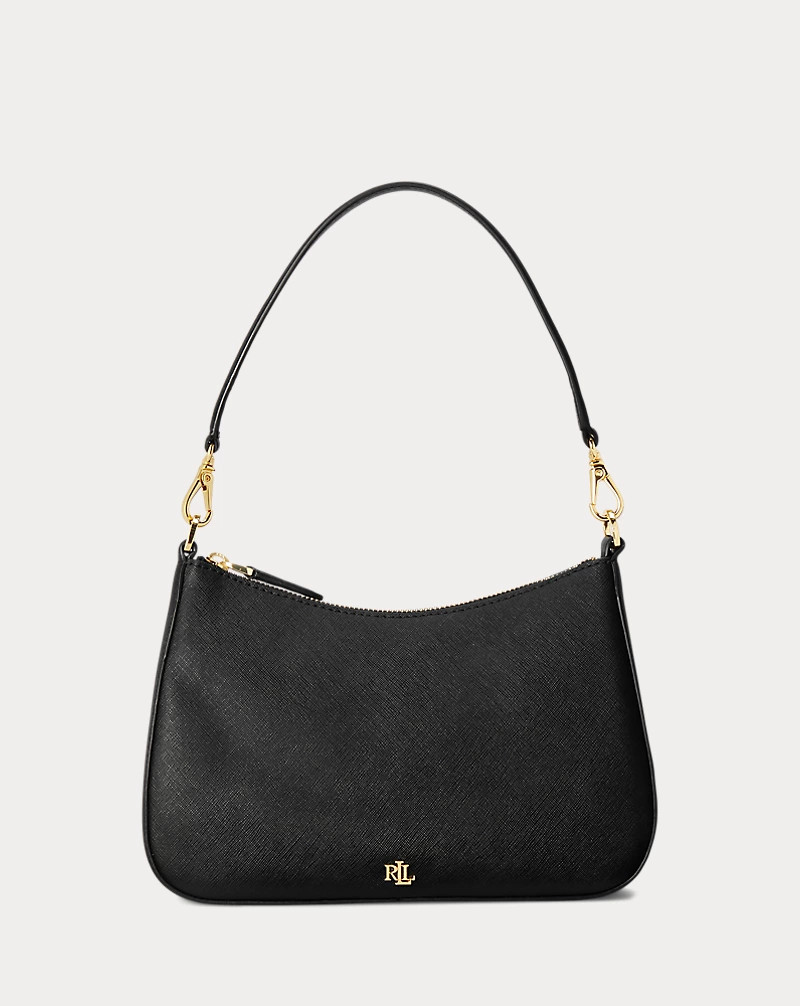 Crosshatch Leather Medium Danni Bag for Women | Ralph Lauren® UK | Ralph Lauren (UK)