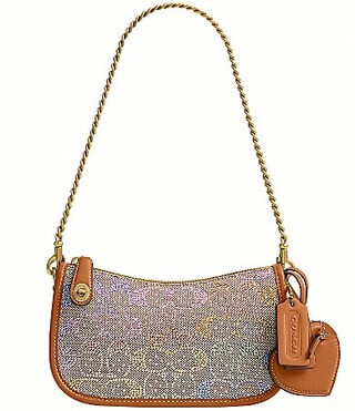 COACH Crystal Signature Jacquard Swinger Shoulder Bag 20 - RAINBOW MULTI | Dillard's