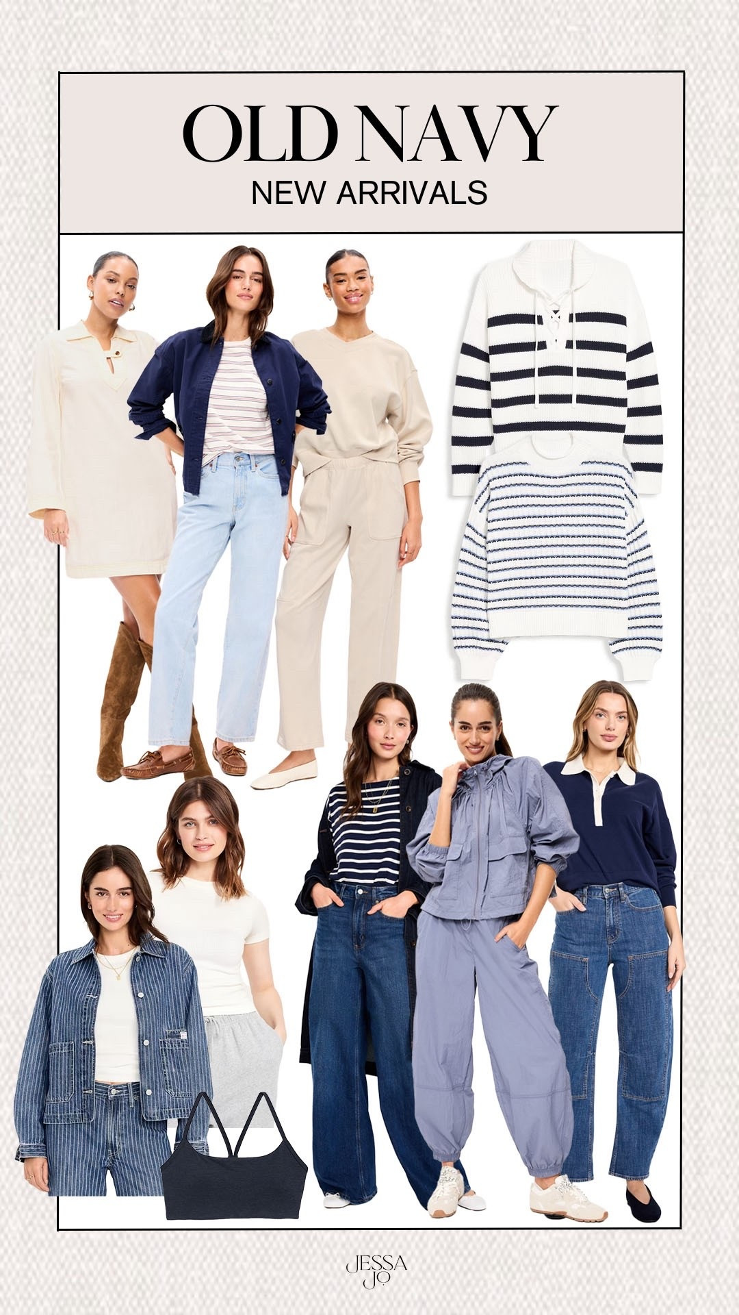 Old navy new arrivals. Old navy fashion. Casual winter style. Casual spring style. Winter to spring outfit. Trendy denim. Affordable jeans. Spring dress. Striped sweater. Spring sweater. Chic denim jacket  

#LTKSaleAlert #LTKootd #LTKSeasonal