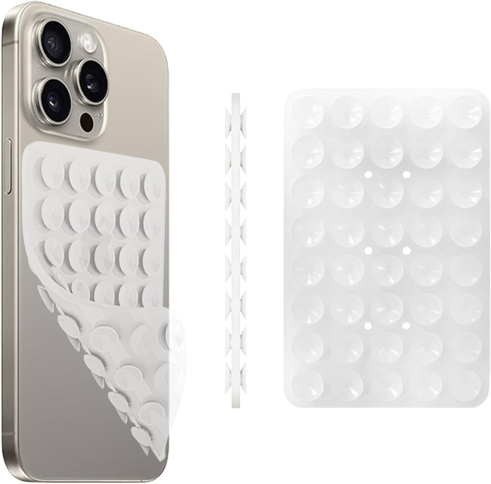 1 Pack Silicone Suction Cup Phone Case Mount Double Sided, Phone Accessories Hands-Free Strong Gr... | Amazon (US)