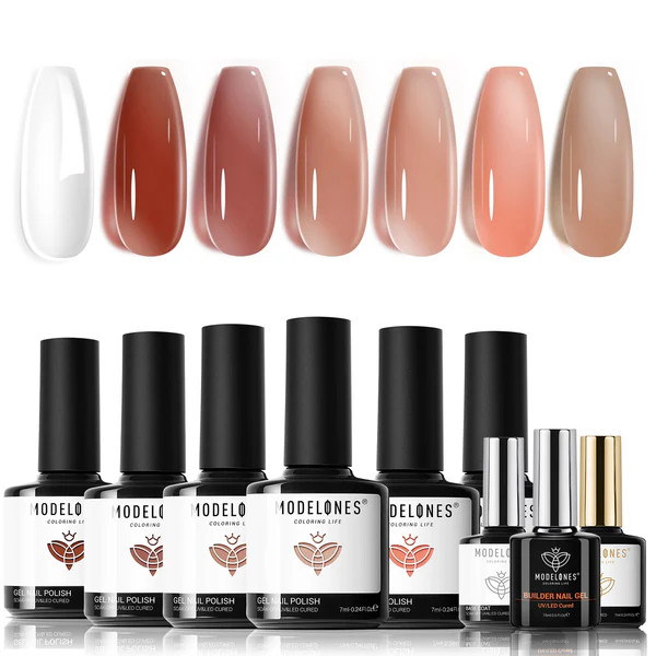 Jelly Sweetie - 6 Colors Gel Nail Polish Kit | Modelones.com