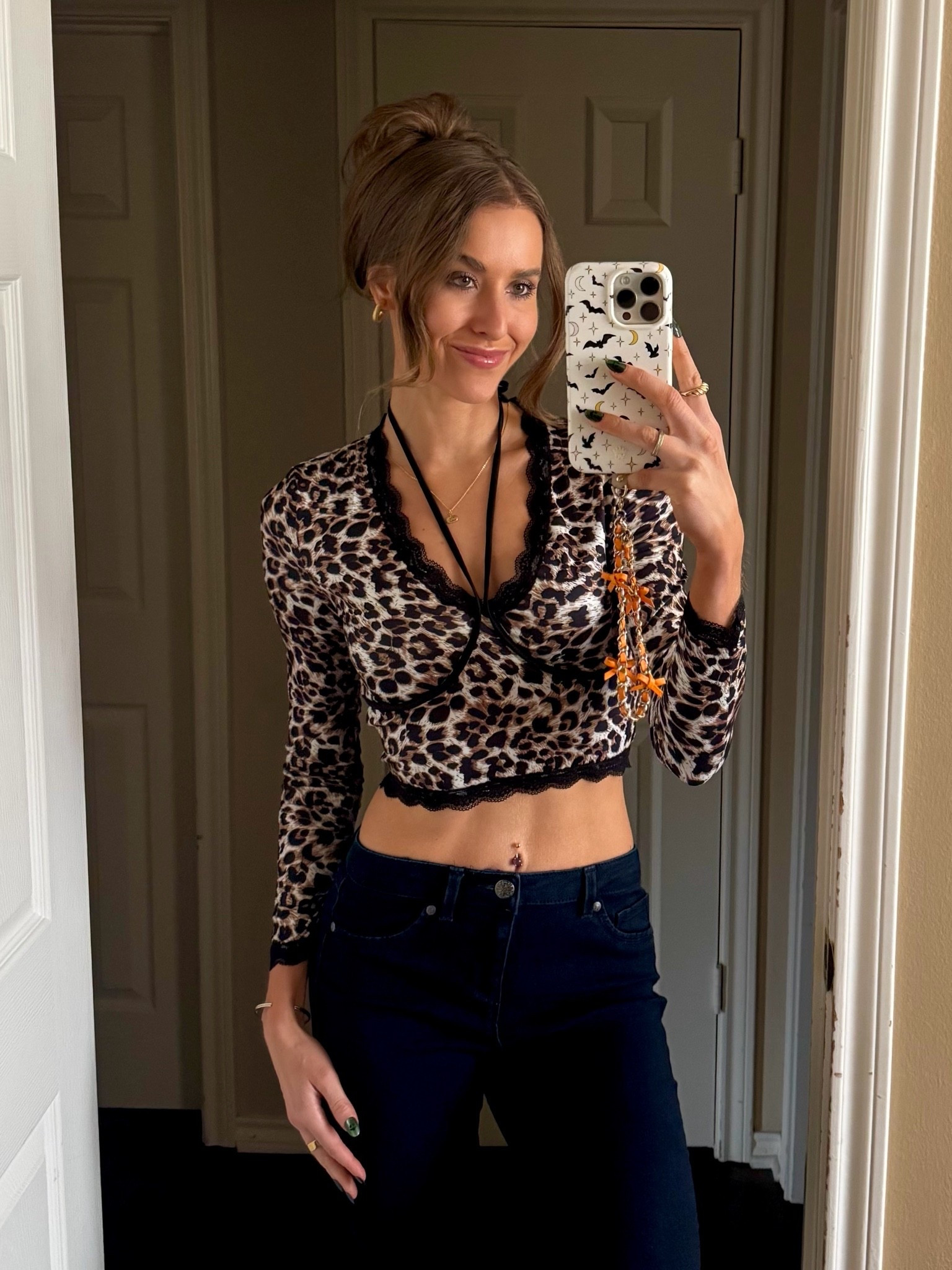 Cheetah print top. Leopard top. Fall looks. Fall style. Long sleeve fall top. Fall 2026.

#LTKSeasonal #LTKootd