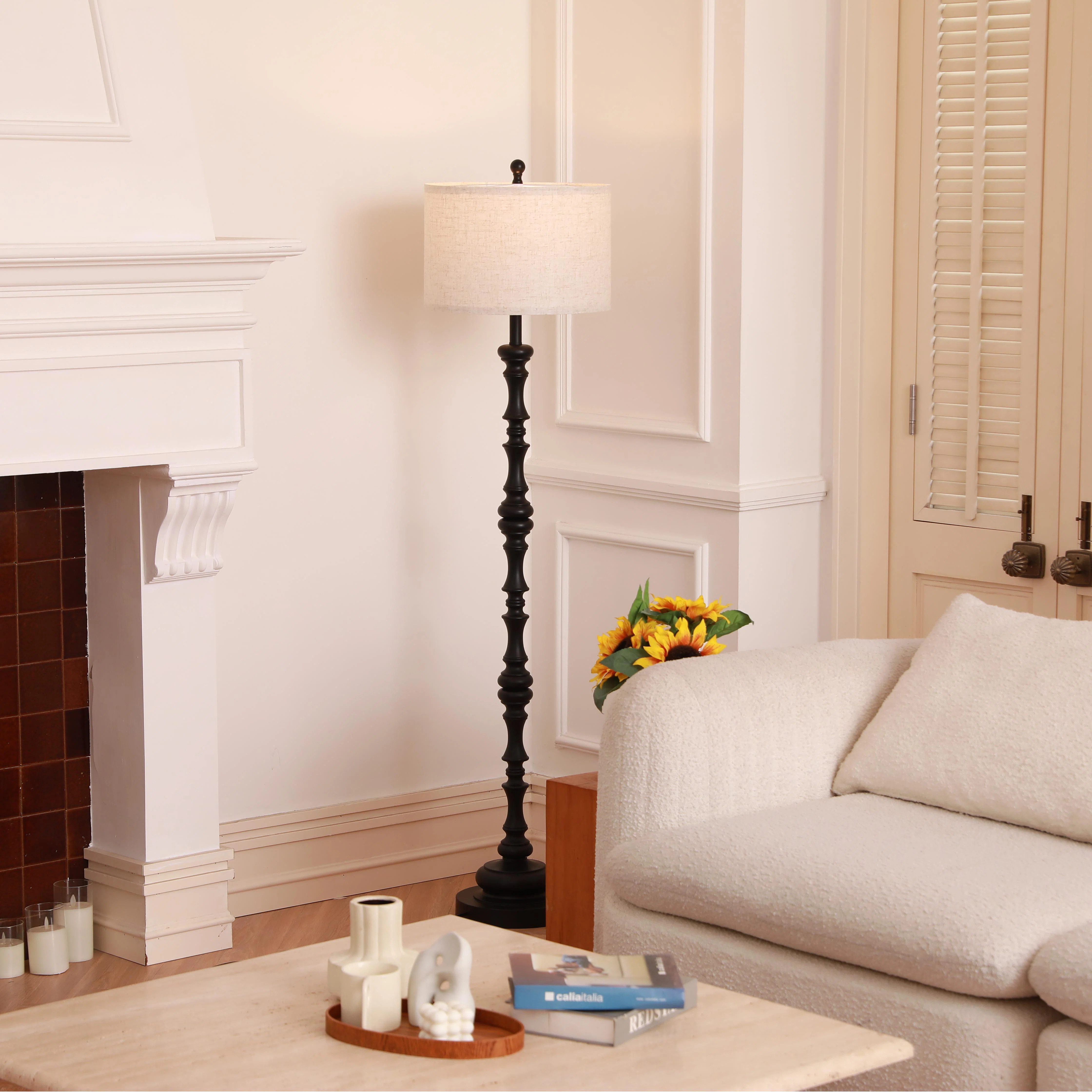 62“ Traditional Resin Floor Lamp | Wayfair North America