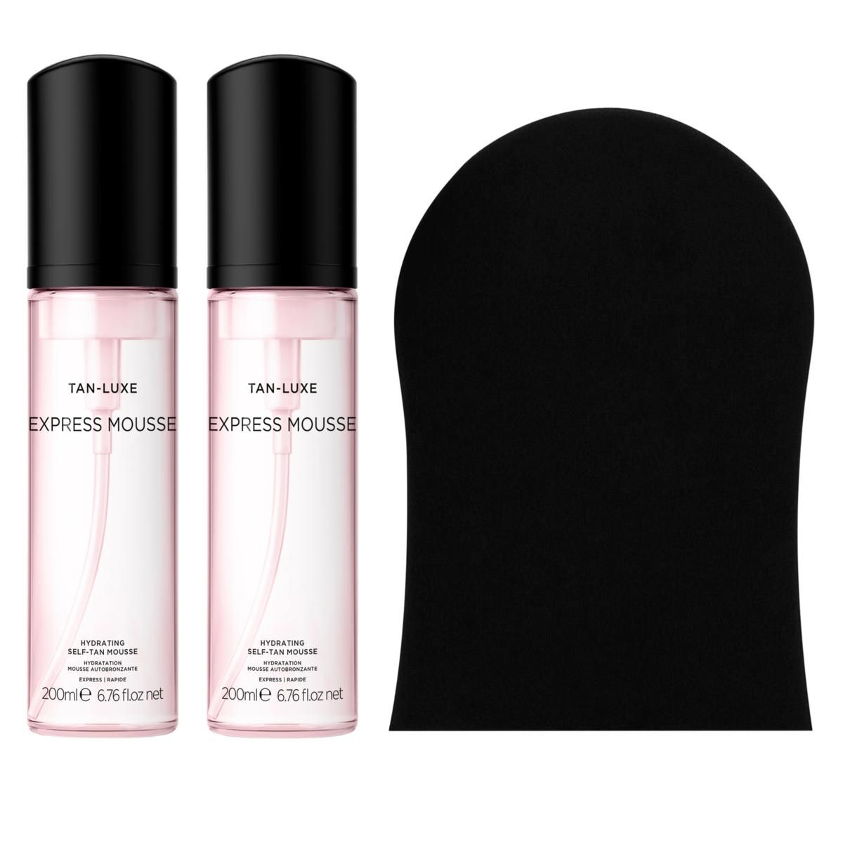 Tan-Luxe Express Self-Tan Mousse 2-pack with Mitt | HSN