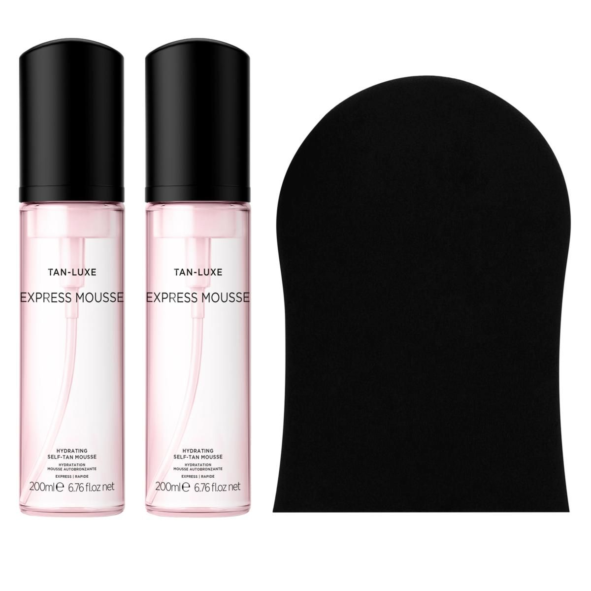 Tan-Luxe Express Self-Tan Mousse 2-pack with Mitt | HSN