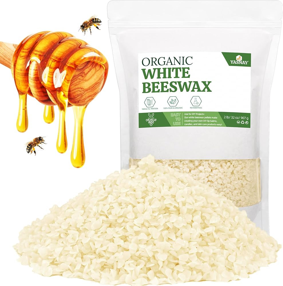 YASNAY White Beeswax Pellets 2LB, 100% Organic Beeswax, Beeswax for Candle Making, Body, Skin Car... | Amazon (US)