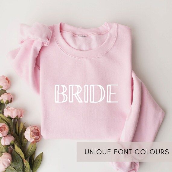 Bride Minimal Sweatshirt OR Shirt | Bridal Shower Gift | Engagement Gift, Bride to be | Gift for ... | Etsy (US)