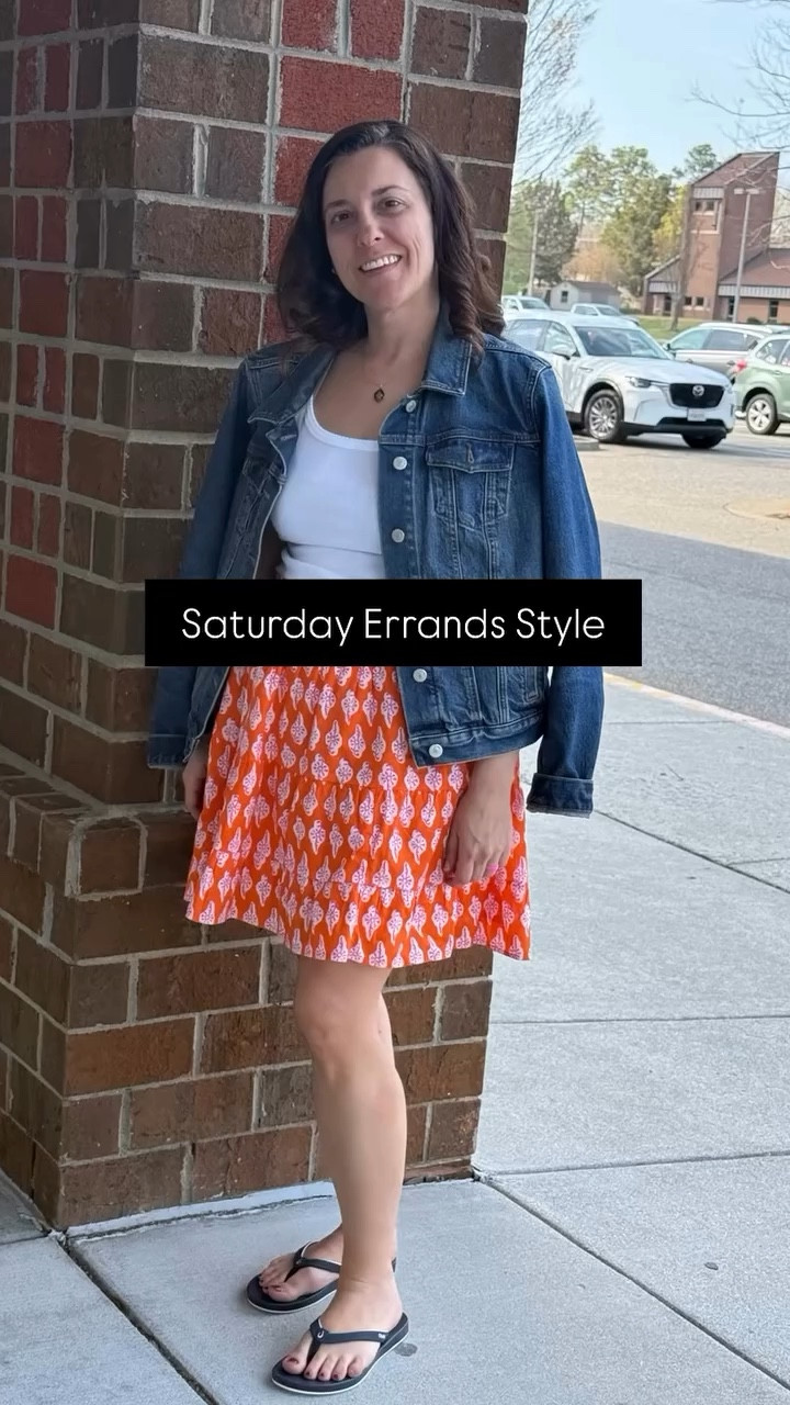 Saturday errands never looked so good. 🧡
Orange print skirt + denim jacket + flip flops = the easiest “I tried but didn’t try” outfit.
Full look linked on LTK → ChicUnderConstruction. #SaturdayStyle #ErrandOutfit #ChicUnderConstruction #StyleOnABudget #OutfitOfTheDay CasualStyle MomStyle WorkingMomLife SpringOutfit DenimJacket LTKfind LTKstyletip LTKunder50 AffordableFashion StyleForLess OOTD ReelStyling FashionReel SpringStyle2026

#LTKootd #LTKmomlife #LTKSaleAlert