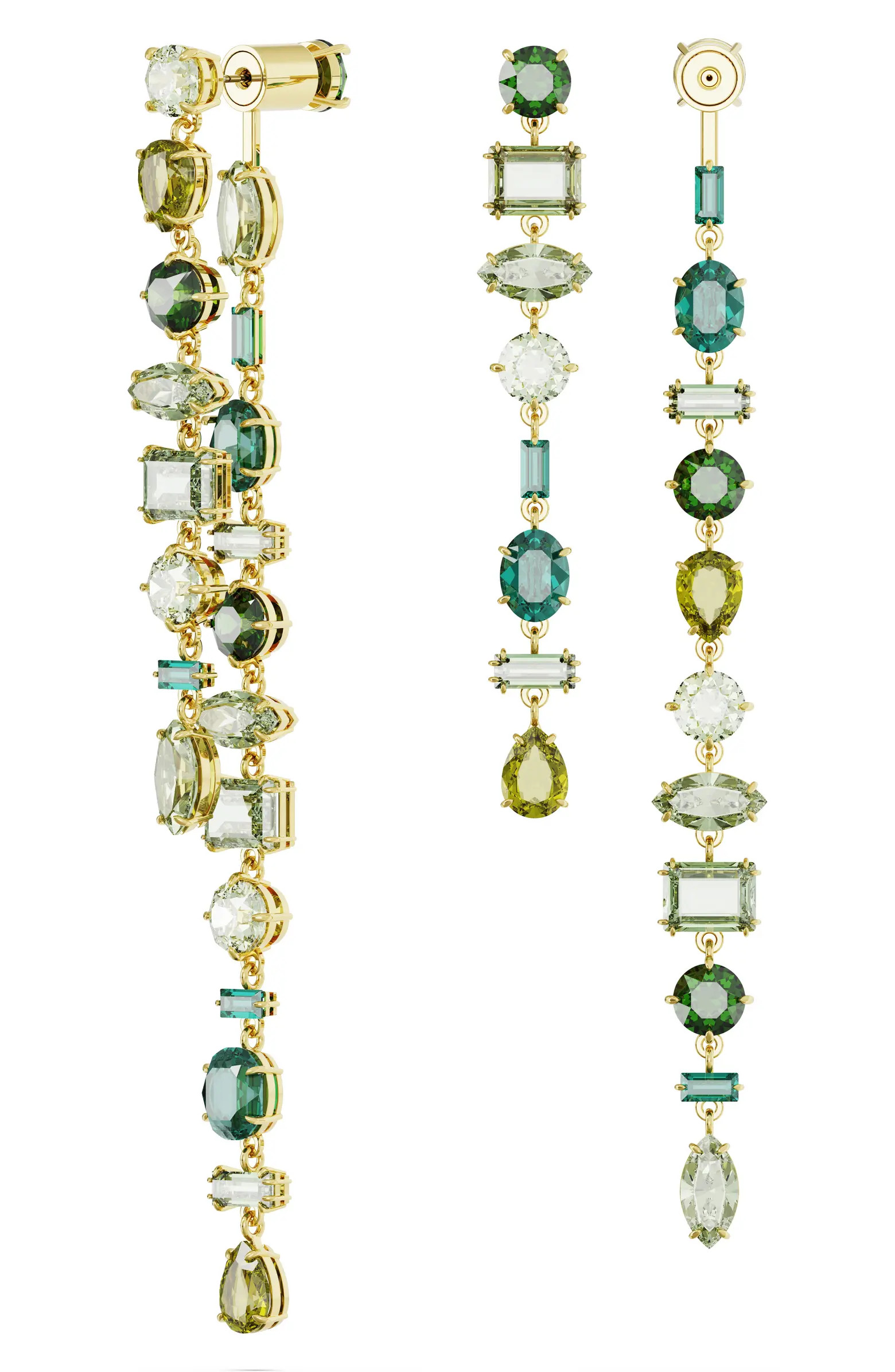 Gema Front/Back Asymmetric Crystal Drop Earrings | Nordstrom