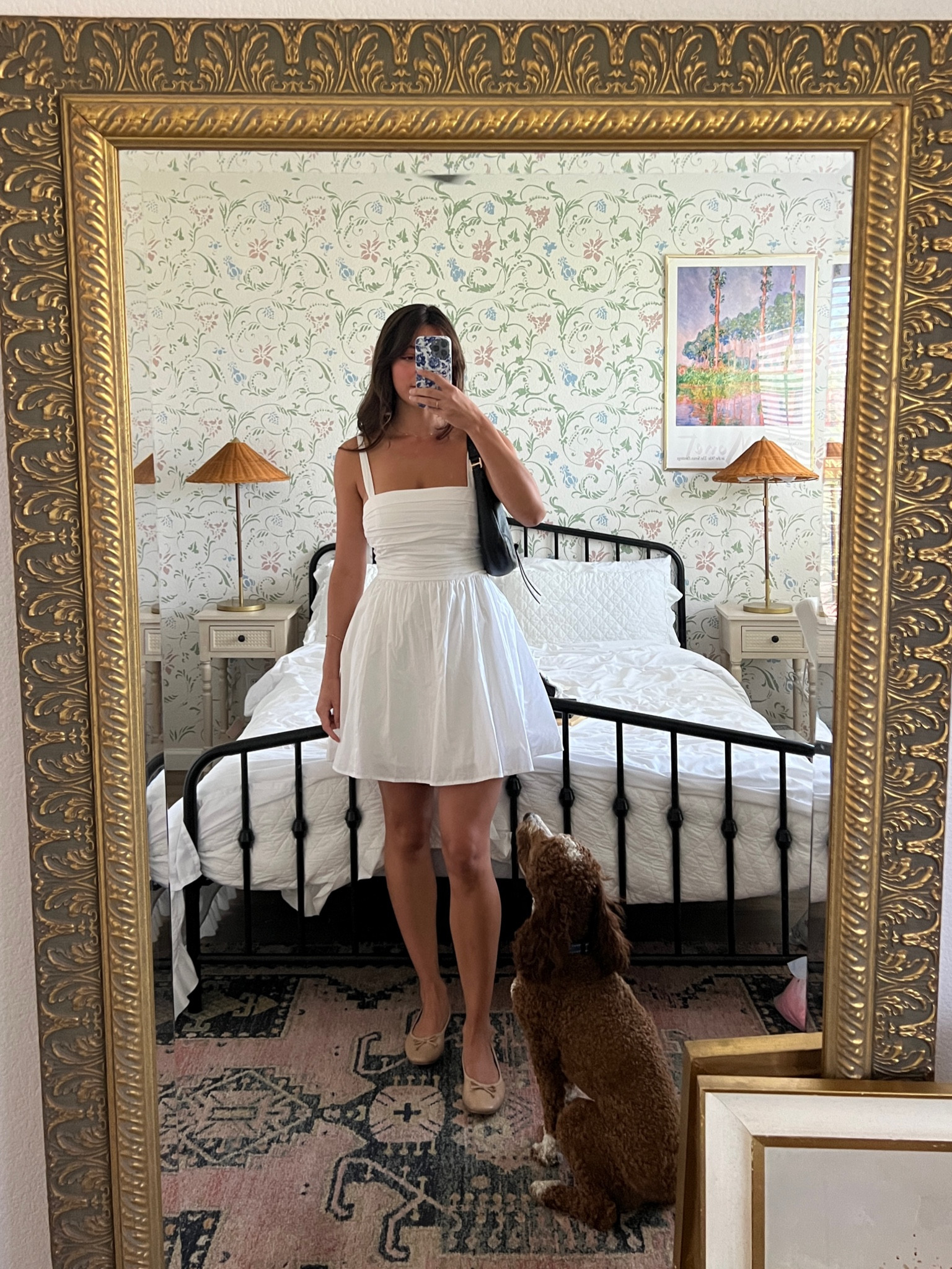 Little white dress for wedding dress shopping 🤍