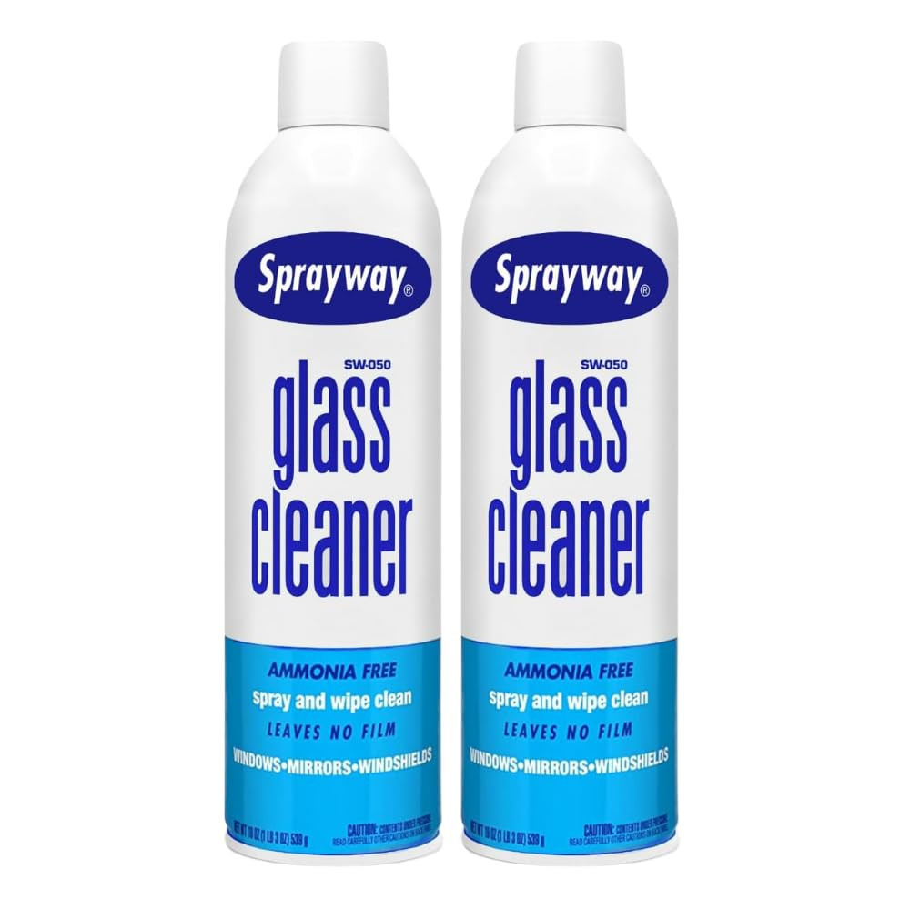 Sprayway Glass Cleaner Aerosol Spray, 19 Oz, Pack of 2 | Amazon (US)
