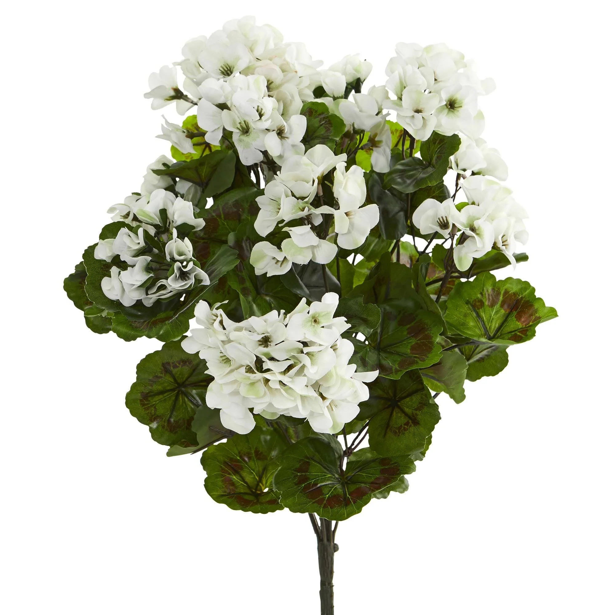 Geranium Artificial Bush UV Resistant (Set of 3) 6131-S3 Nearly Natural | Nearly Natural