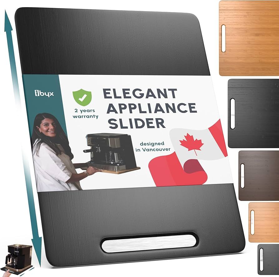 Ibyx Elegant Sliding Tray for your Coffee Maker & Heavy Kitchen Appliances - Patent Pending - Stu... | Amazon (US)