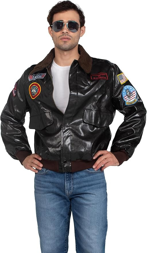 Leg Avenue Men's Licensed Top Gun Bomber Jacket | Amazon (US)