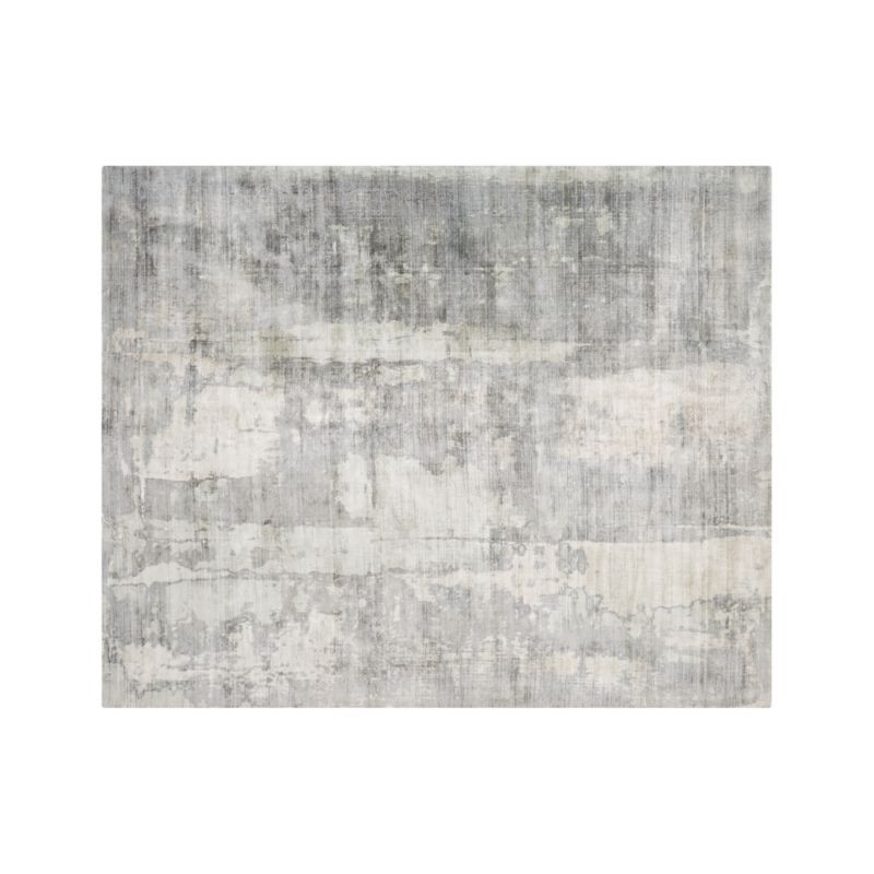 Tottori Grey Abstract Rug 8'x10' + Reviews | Crate and Barrel | Crate & Barrel