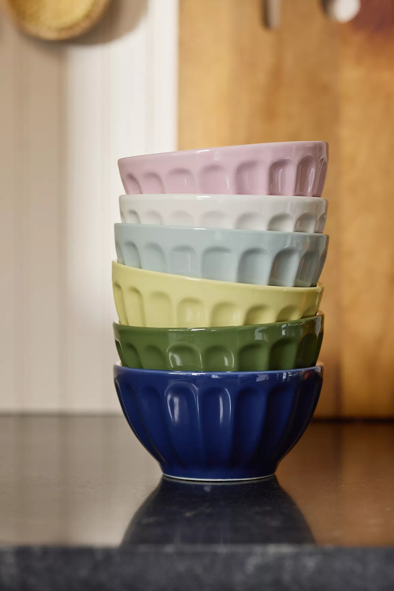 The Latte Stoneware Cereal Bowls, Assorted Set of 6: Amelie Edition | Anthropologie (US)