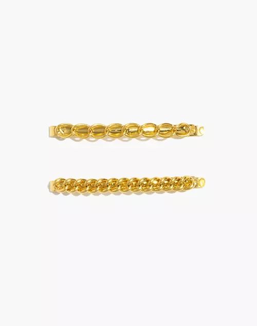 Two-Pack Chain Hair Pins | Madewell