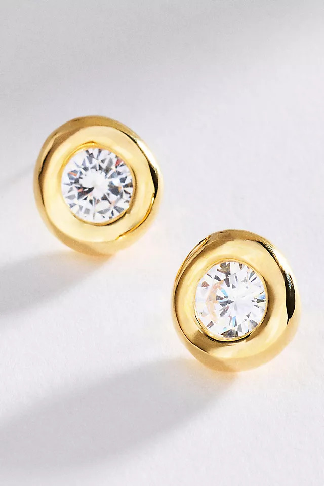 Going Out Bezel Post Earrings | Anthropologie (US)