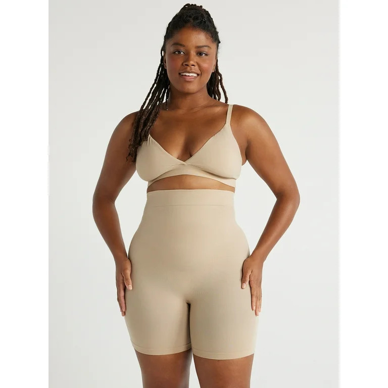 Joyspun Women’s Seamless Sculpting High Waisted Thigh Shaper, Sizes S to 3X - Walmart.com | Walmart (US)