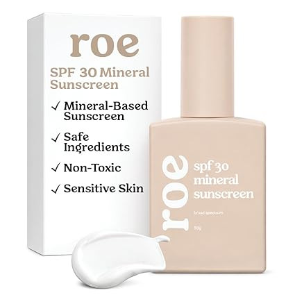 Roe Wellness- Baby Sunscreen Mineral & Reef Safe, Zinc Oxide, Non-Toxic Ingredients SPF 30 | Grea... | Amazon (US)