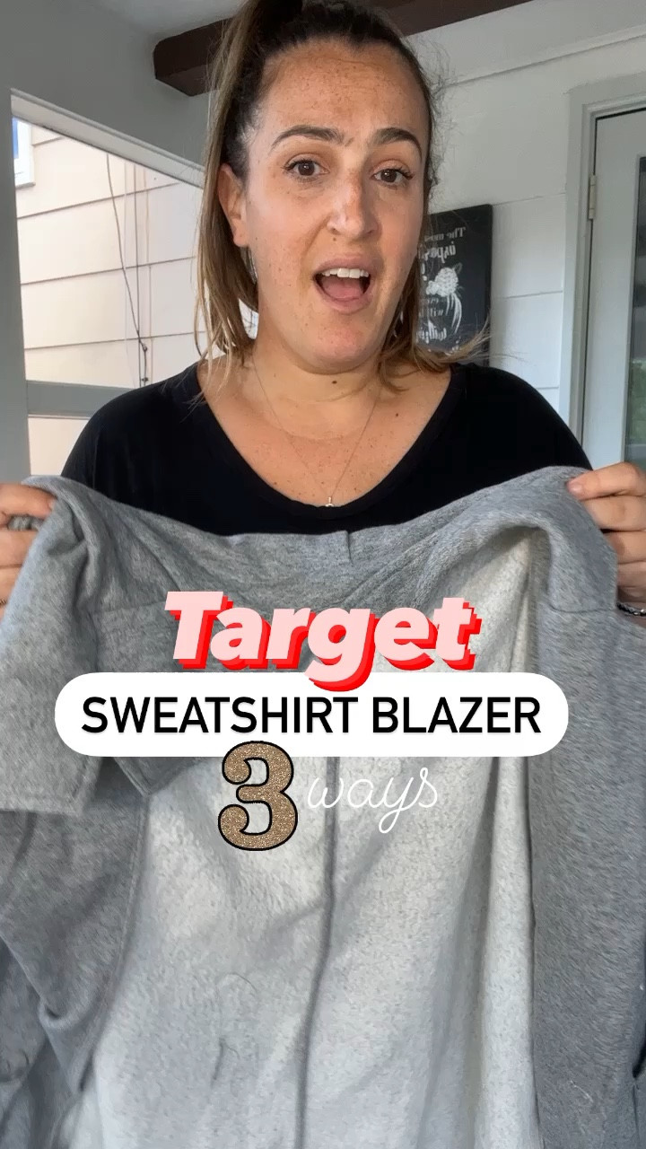 I’m absolutely obsessed with this Sweatshirt Blazer from target! I styled 3 ways, perfect for work from home or elevating your casual looks! 

#LTKworkwear #LTKstyletip #LTKunder50