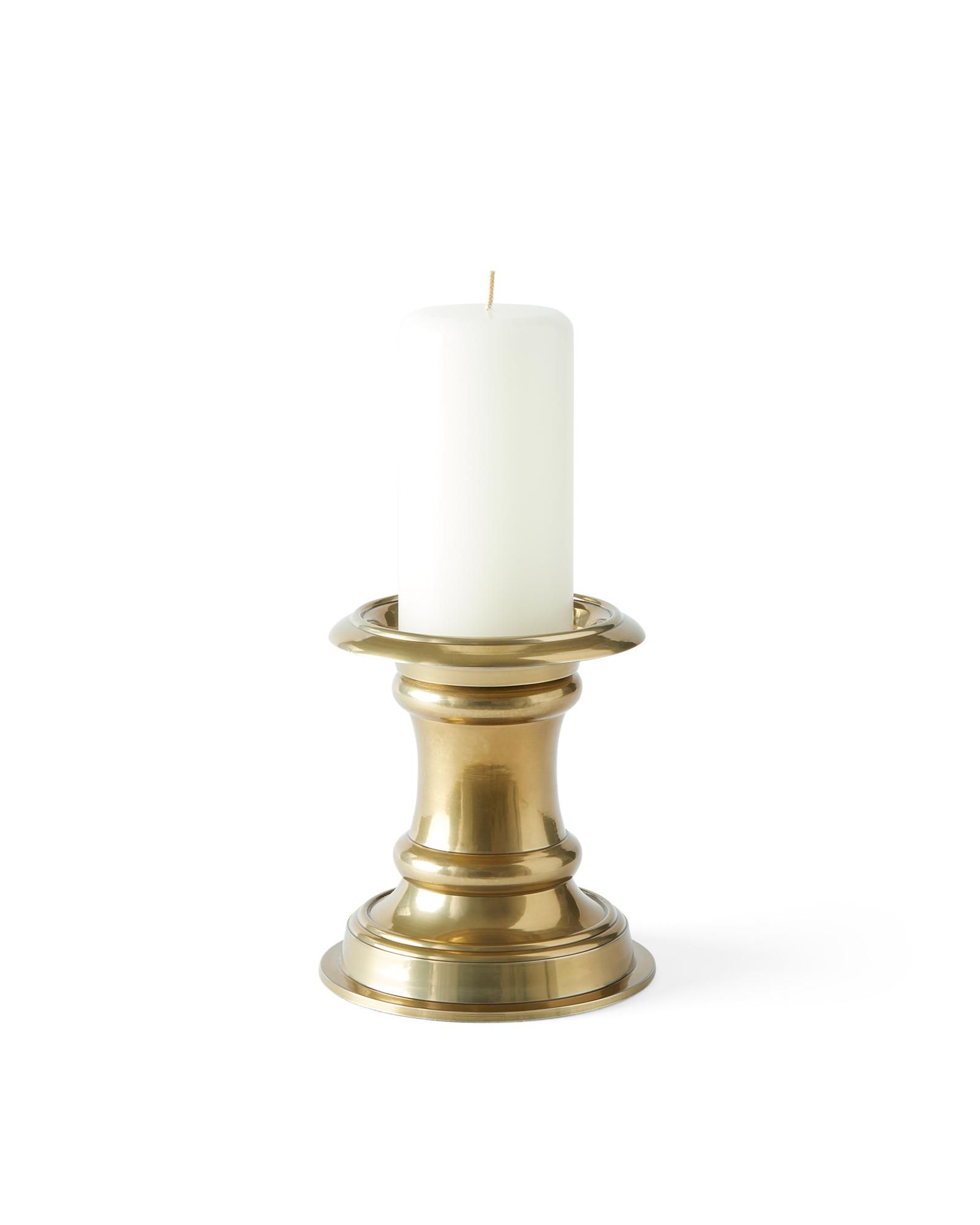 Brass Bamboo Candleholder | Serena and Lily