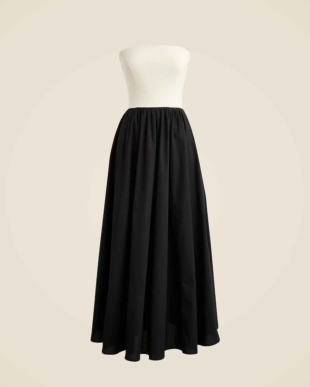 Strapless colorblock mixy dress | J. Crew US