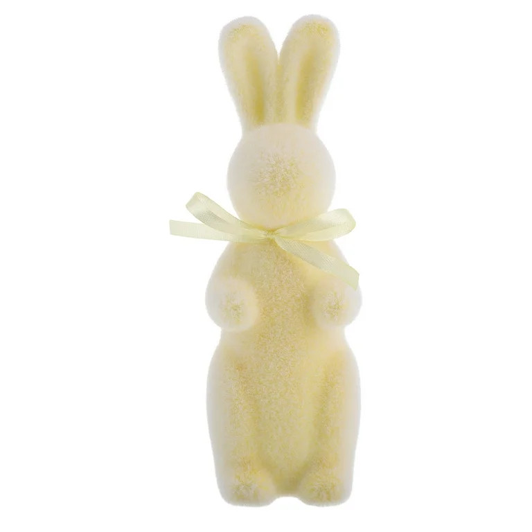 Easter Moss Bunny Flocked Rabbit Statue Figurine Easter Tabletop Ornament For Garden Yard Home Ea... | Walmart (US)