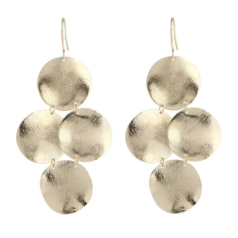 Marcia Moran Frieda Circle Chandelier Earrings BM887 | MARCIA MORAN