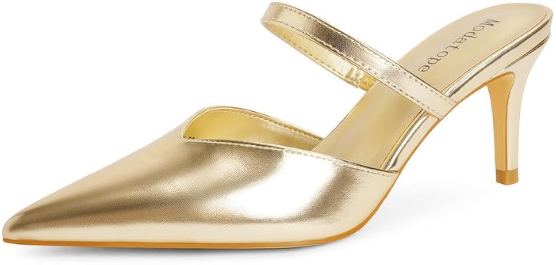 Modatope Close Toe Heels for Women Pointed Toe High Heels Pumps Womens Heeled Mules | Amazon (US)