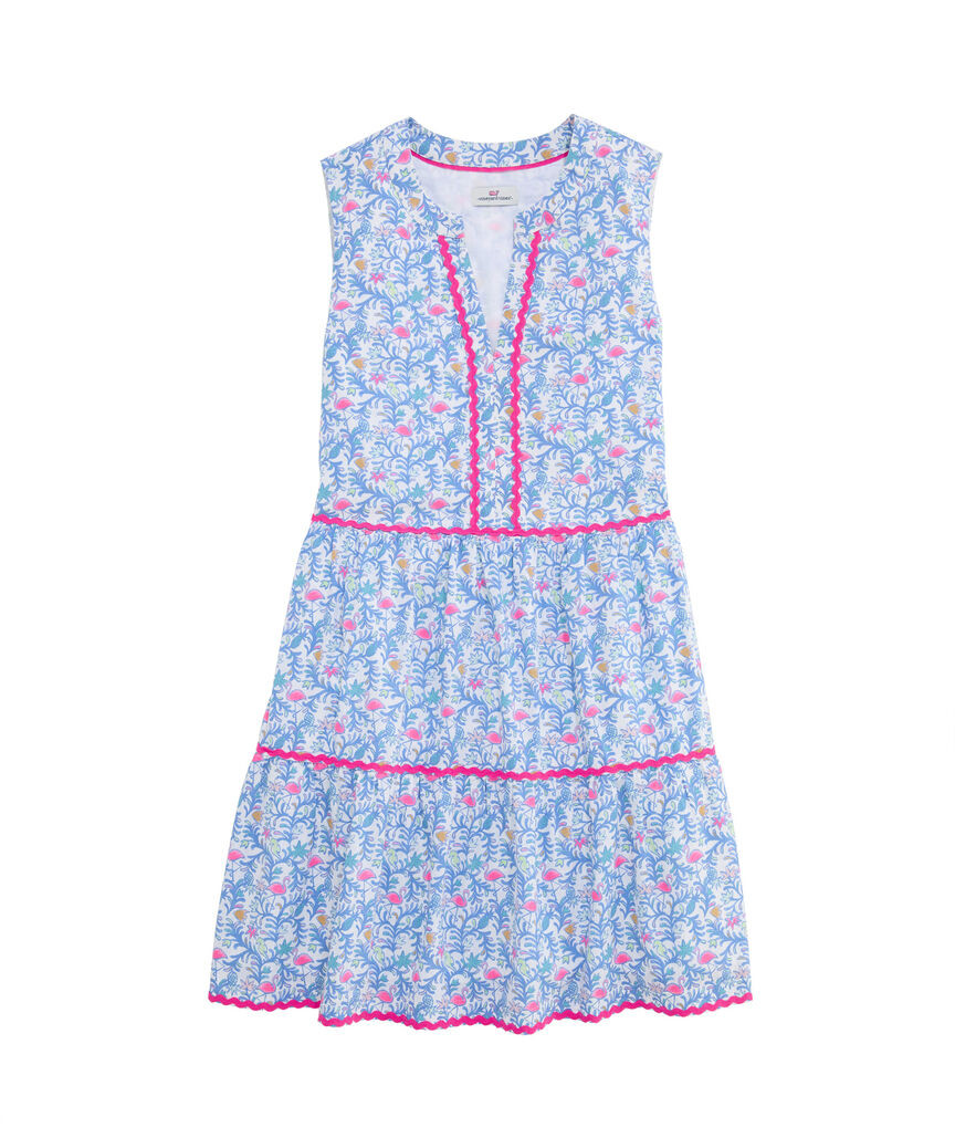 OUTLET Women's Watercolor Otomi Tiered Dress | vineyard vines