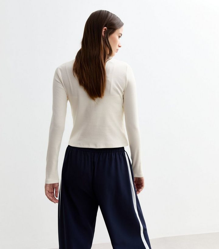 Cream Rib Crew Neck Cardigan
						
						Add to Saved Items
						Remove from Saved Items | New Look (UK)