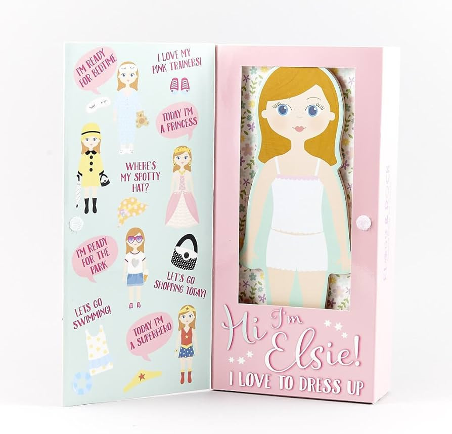 Floss & Rock Magnetic Dress Up Wooden Doll (Elsie) | Amazon (US)