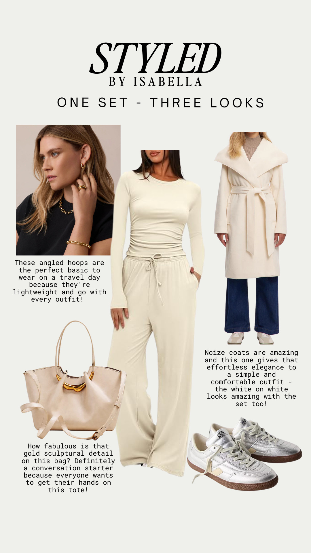 This Amazon lounge set is that versatile staple I’m always talking about. Styled here in classic cream, but don’t miss the other two posts where I shared the same exact set in black and brown for totally different vibes.

This is the kind of elevated travel outfit / everyday capsule piece that works year-round — comfy enough for errands or flights, polished enough with a wool coat, gold jewelry, and sneakers for an effortless chic look. The fabric is soft, flattering, and drapes beautifully (no stiff athleisure here).

If you’re building a minimal wardrobe, love Amazon fashion finds, or want an easy mix-and-match outfit formula, this set is a must. I love having it in multiple colors because it styles endlessly — dress it up, dress it down, repeat on rotation.

✨ Tap to shop the cream set here — and scroll my LTK for the black and brown versions styled two more ways. Which color are you grabbing? 

 #AmazonFashionFinds #AmazonLoungewear #TravelOutfitIdeas #NeutralOutfits #CapsuleWardrobe #Over40Style #ChicComfort #EverydayStyle #MinimalStyle #ConfessionsOfASuperager 

#LTKSeasonal #LTKFindsUnder50 #LTKTravel