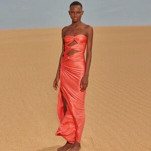 Baobab Vera Maxi Dress in Coral Size S | Poshmark