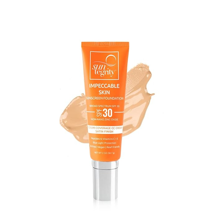 Suntegrity Impeccable Skin - Tinted Sunscreen, Broad Spectrum SPF 30 (Sand) - 2 oz | Amazon (US)