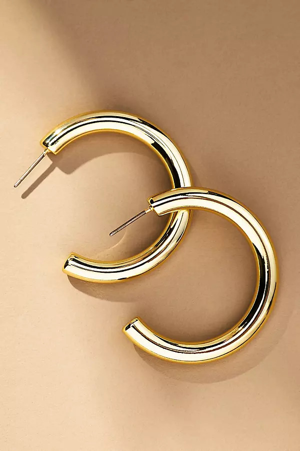 Effortless Tube Hoop Earrings | Anthropologie (US)