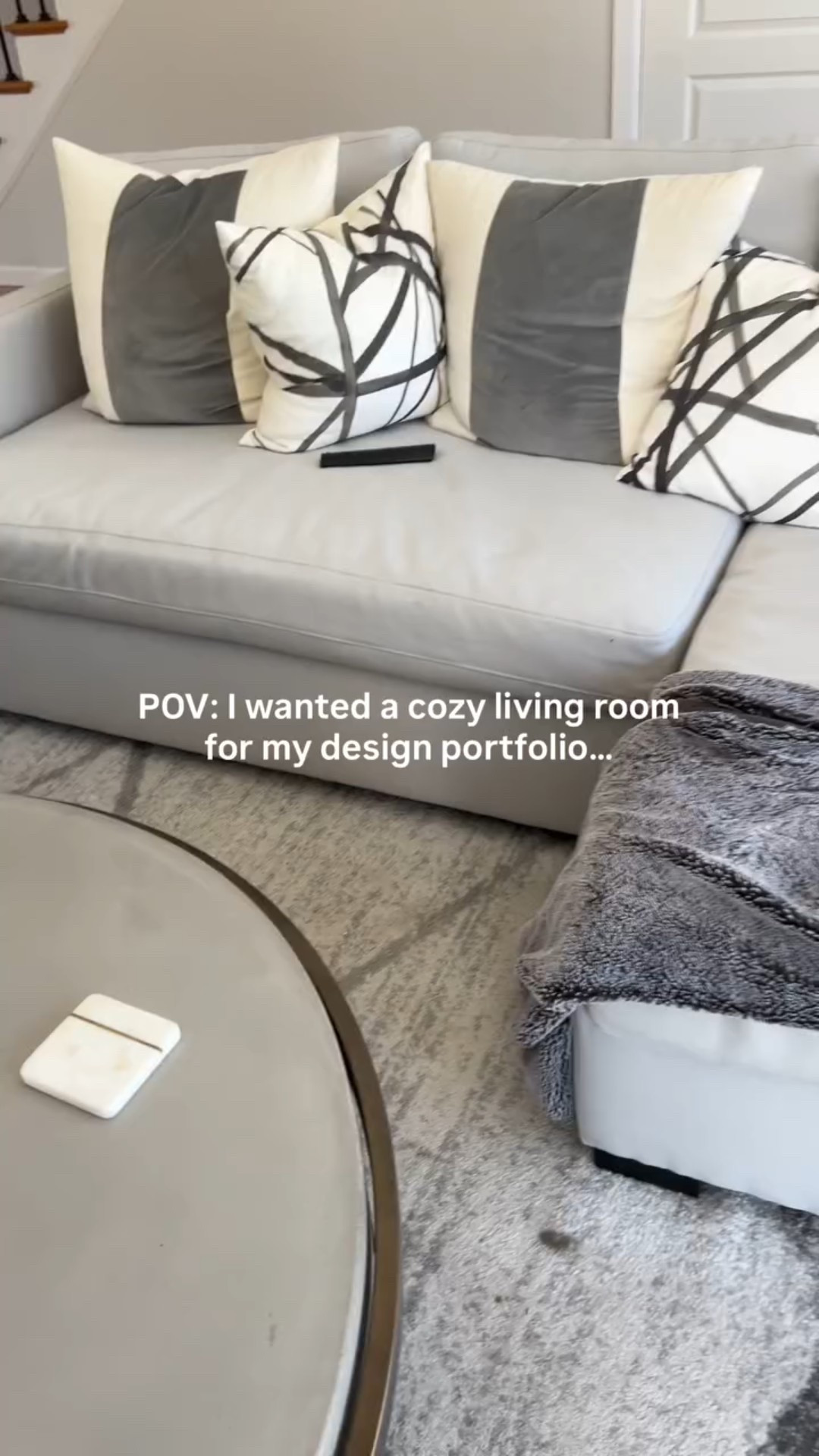 Friendly reminder: your cozy designer living room… is still going to be a real life family room.

#livingroomdesign #interiordesignerlife #relatable #familylife #foreverhome