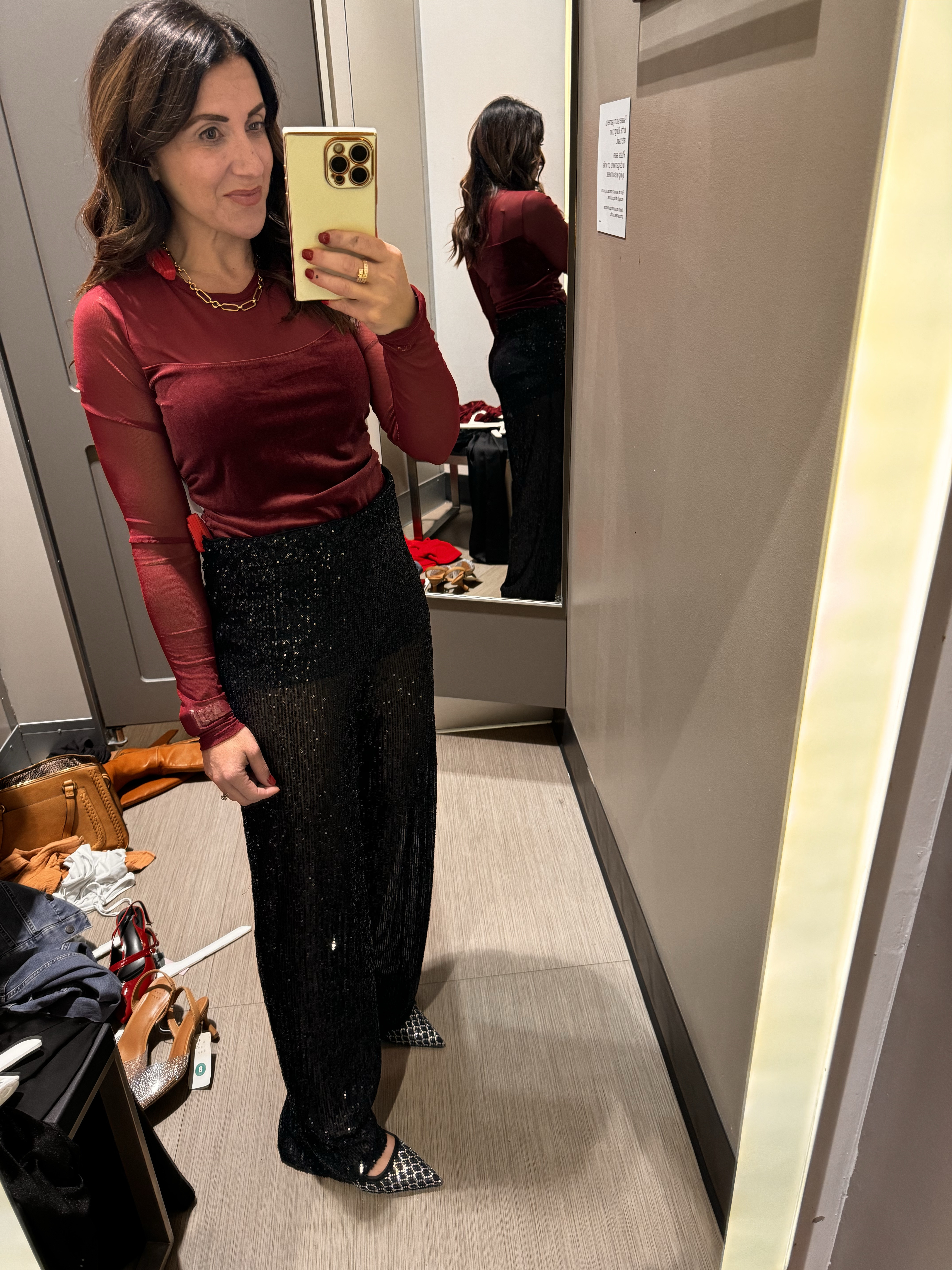 Christmas outfit.   Sequin pants. Christmas.  New years  

#LTKCyberWeek #LTKSeasonal #LTKHoliday