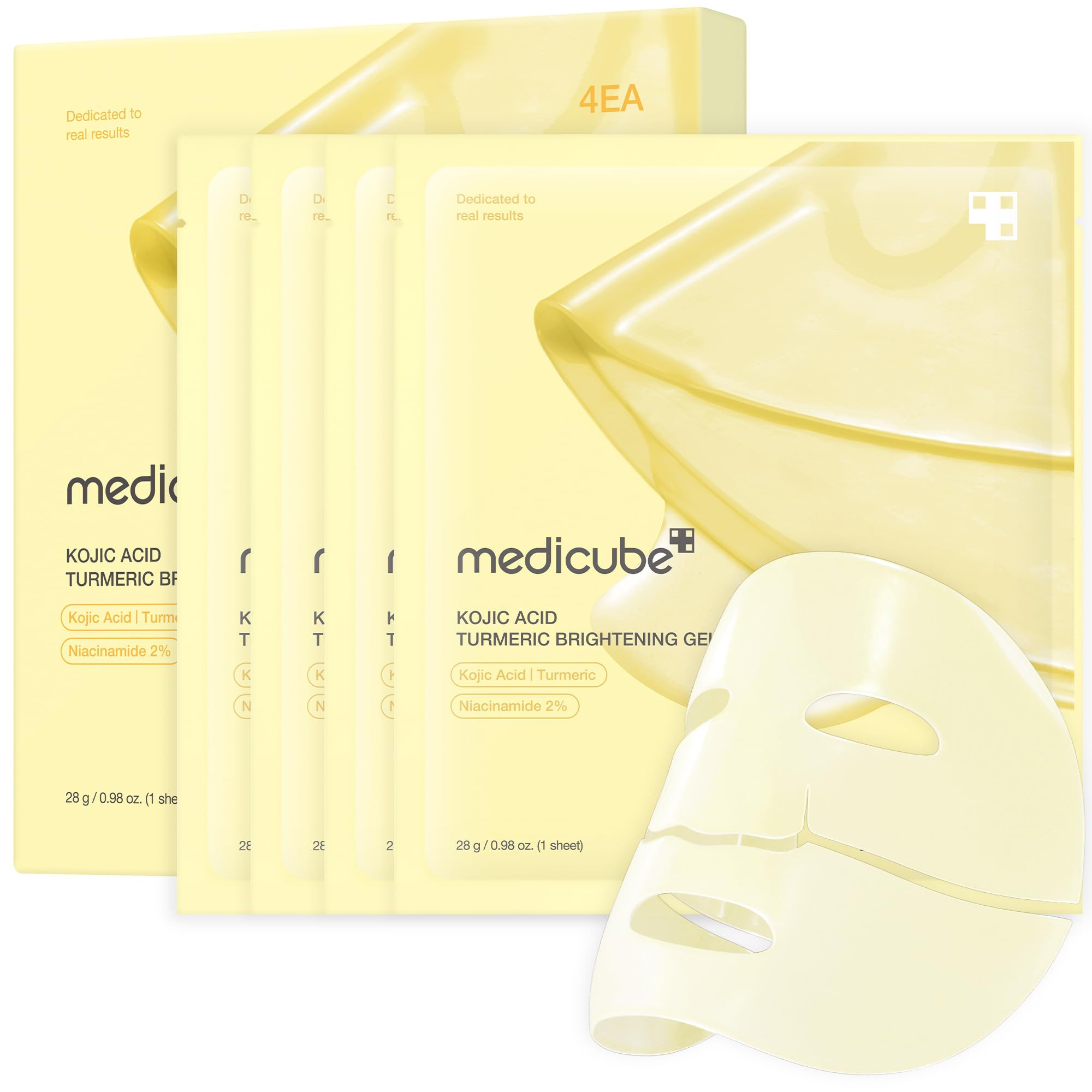 medicube Kojic Acid Turmeric Brightening Gold Jelly Gel Mask | Overnight Face Mask for Glass Glow... | Amazon (US)