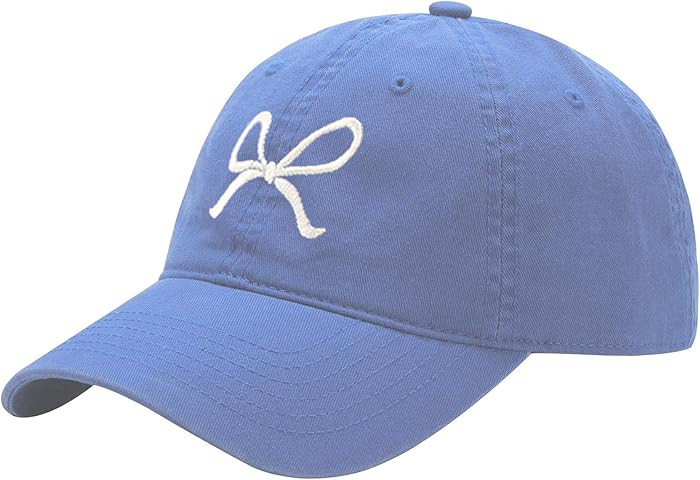 Trendy Bow-Tie Baseball Cap for Women | Trucker Hats Y2k Adjustable Fashion Sun Hat with Visor fo... | Amazon (US)