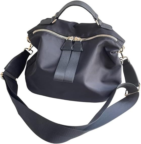 PAKFIEKS Women Nylon Handbag Anti-theft Casual Lightweight Travel Shopping Shoulder Bag Waterproo... | Amazon (US)