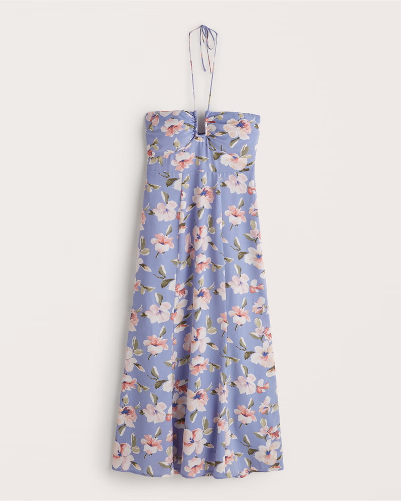 Halter Maxi Dress- Spring Dress | Abercrombie & Fitch (US)