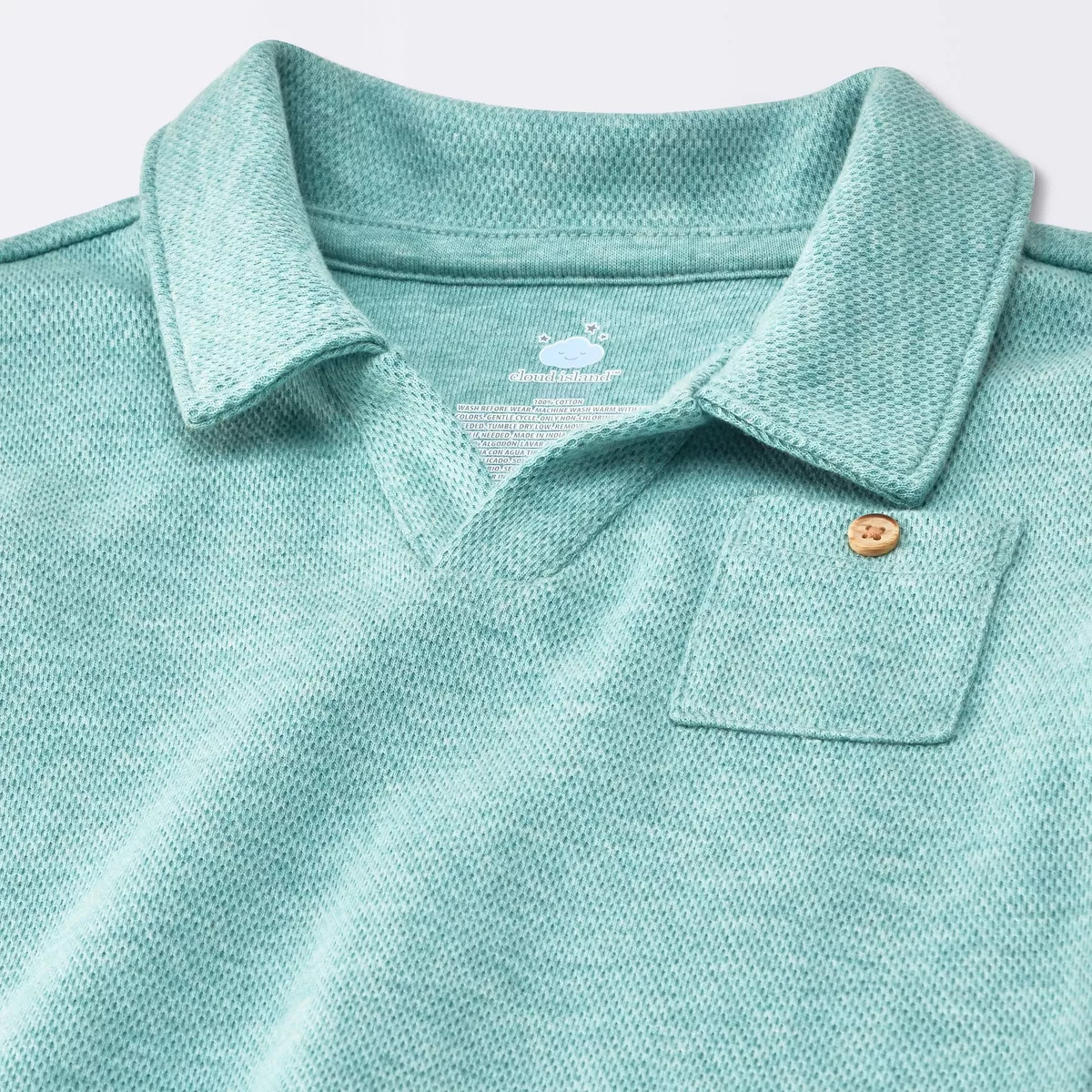 Baby Boys' 2pc Johnny Collar Polo Shirt and Shorts Set - Cloud Island\u2122 Blue 18M | Target