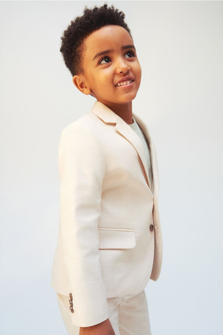 Single-breasted Jacket - Light beige - Kids | H&M US | H&M (US + CA)